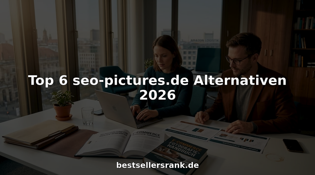 Marketing-Experten prüfen verschiedene Fotodienstleistungen und vergleichen deren Angebote.