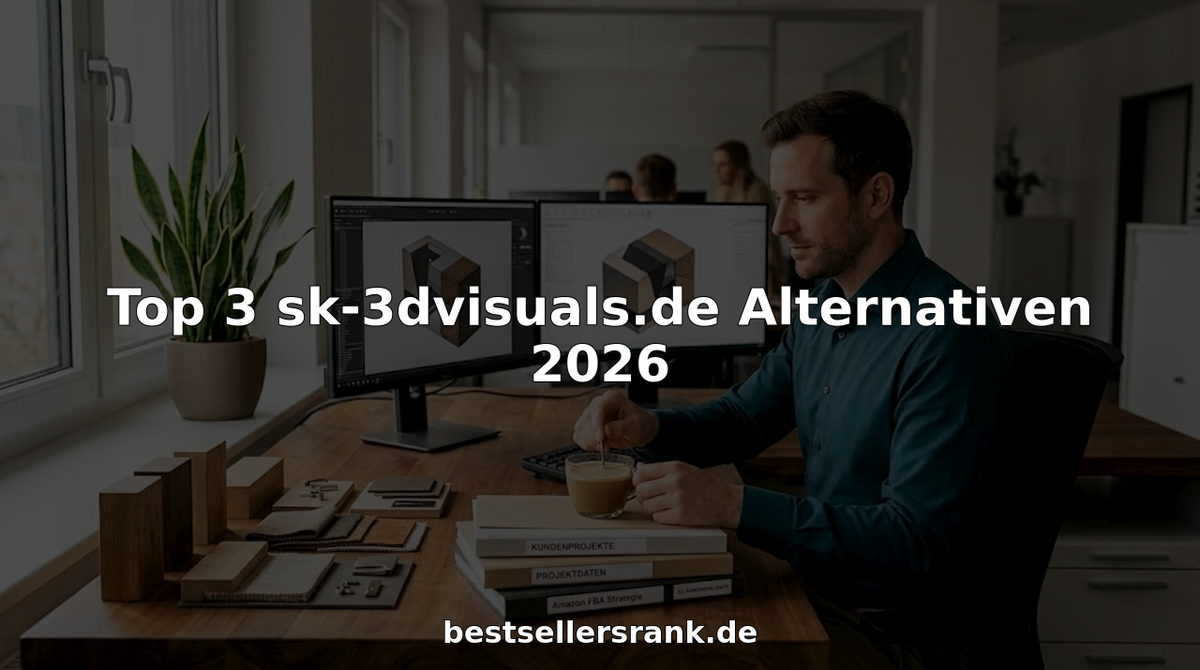 Ein Projektleiter im Designbüro prüft und vergleicht verschiedene 3D-Visualisierungen.
